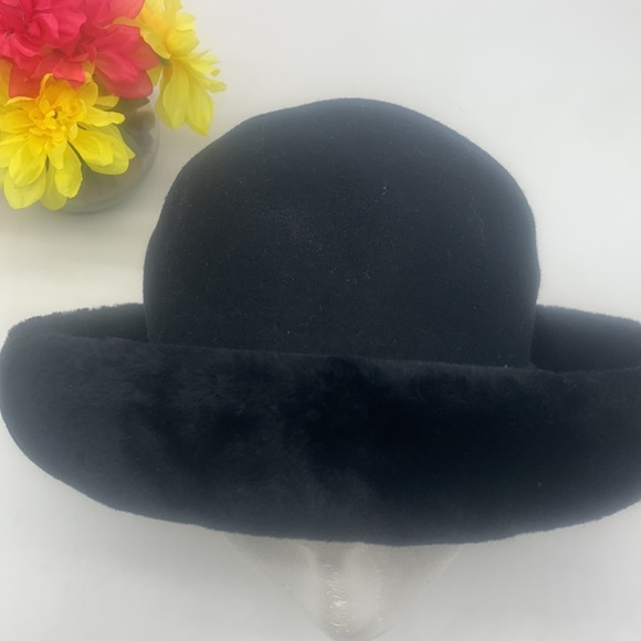 Betmar Vintage Black Wool Hat HT4367 - Picture 3 of 9
